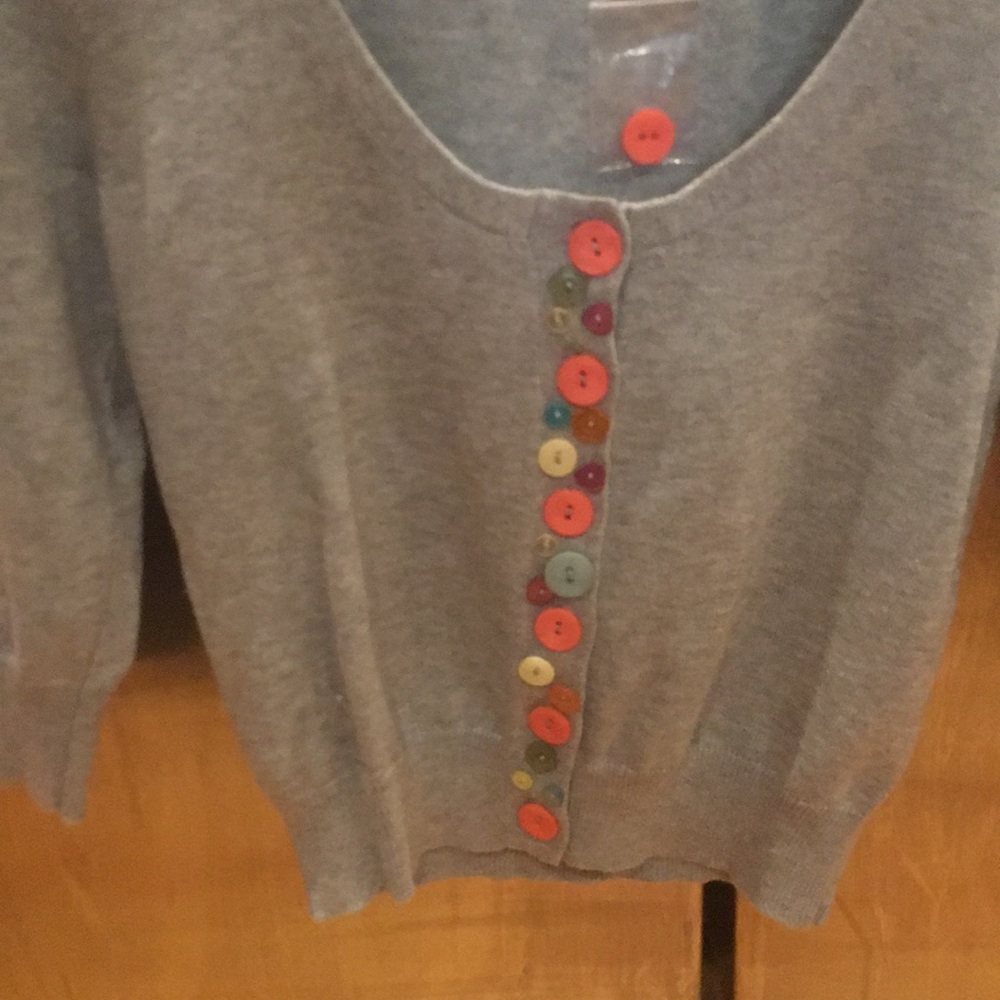 Nwot delia crop sweater grey size large - Picture 5 of 9